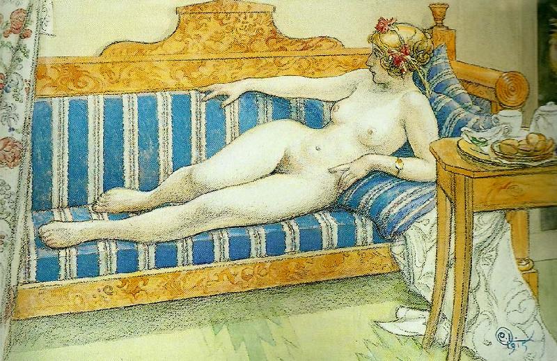 Carl Larsson liggande modell